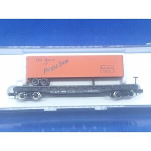 Squeak N Products N Scale Lackawanna Piggyback Flatcar Trailer DL-0025